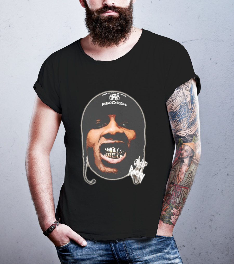 ASAP Rocky Rapper Big Face Harlem Records T-Shirt