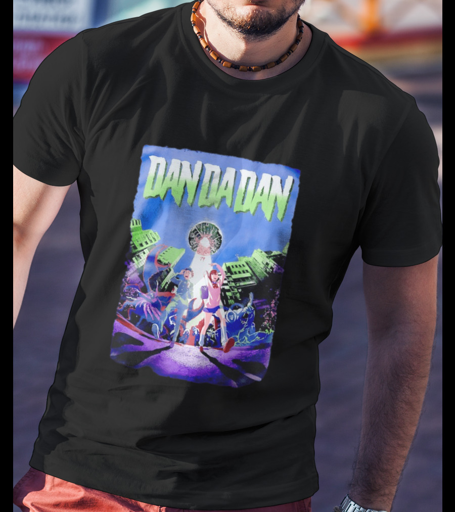 Dan Da Dan Momo Ayase Ken Takakura Manga Characters Urban Adventure T-Shirt