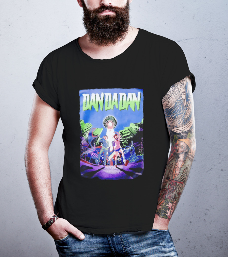 Dan Da Dan Momo Ayase Ken Takakura Manga Characters Urban Adventure T-Shirt