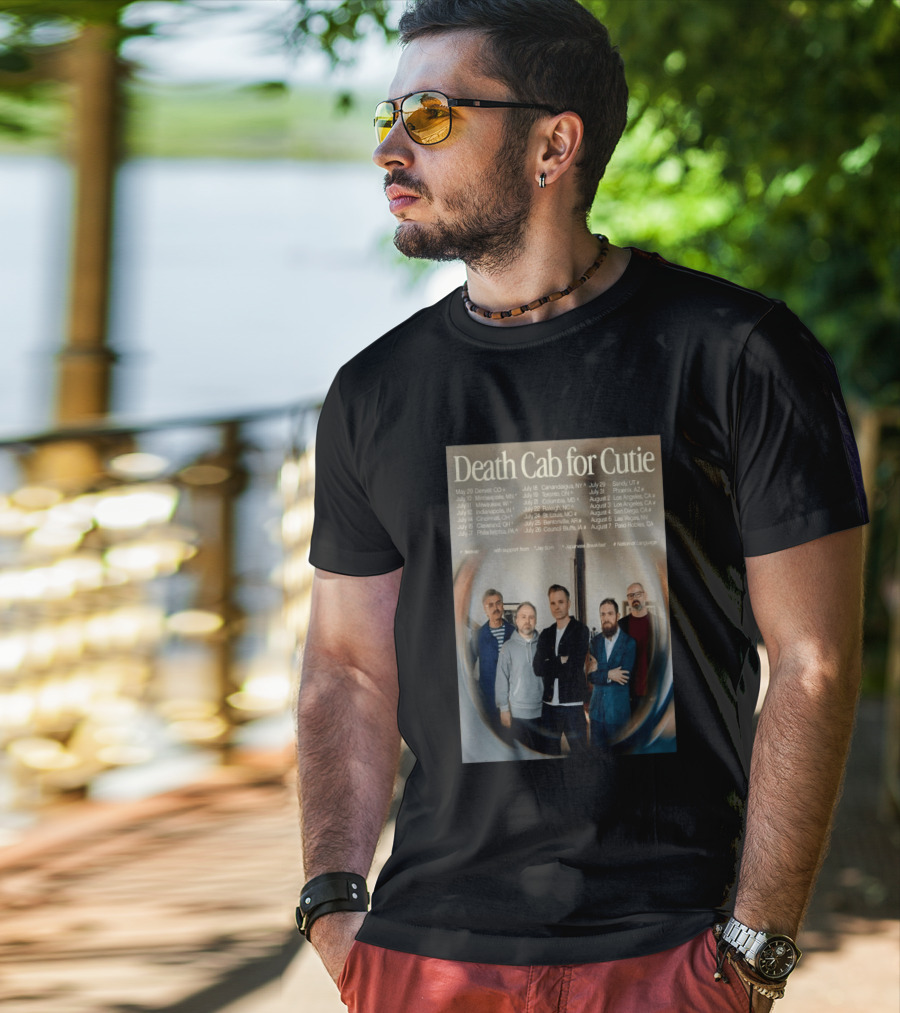 Death Cab For Cutie 2026 North America Tour Dates With Japanese Breakfast Jay Som Nation Of Language T-Shirt