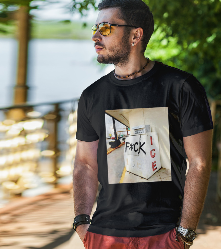 F*ck ICE Abolish ICE Message On Ice Bin T-Shirt