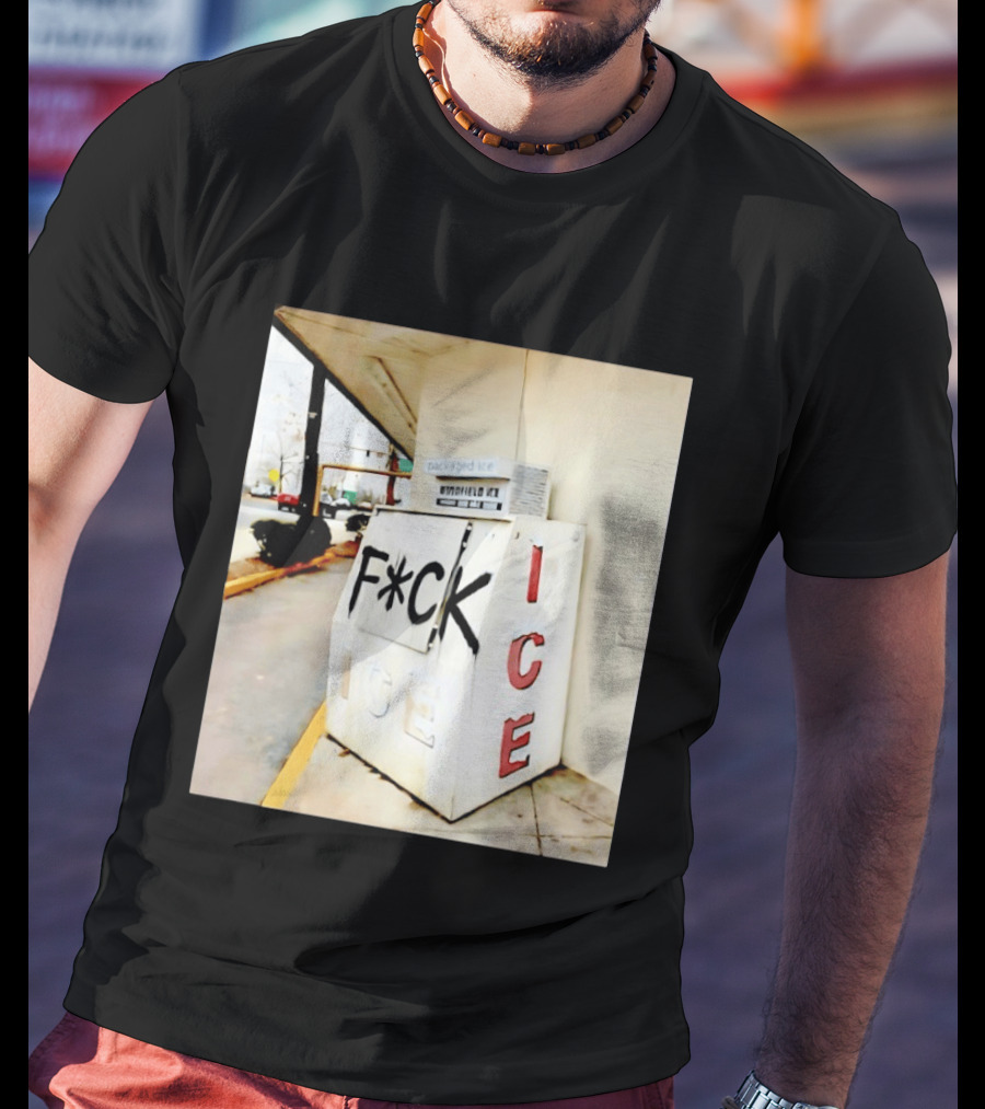 F*ck ICE Abolish ICE Message On Ice Bin T-Shirt