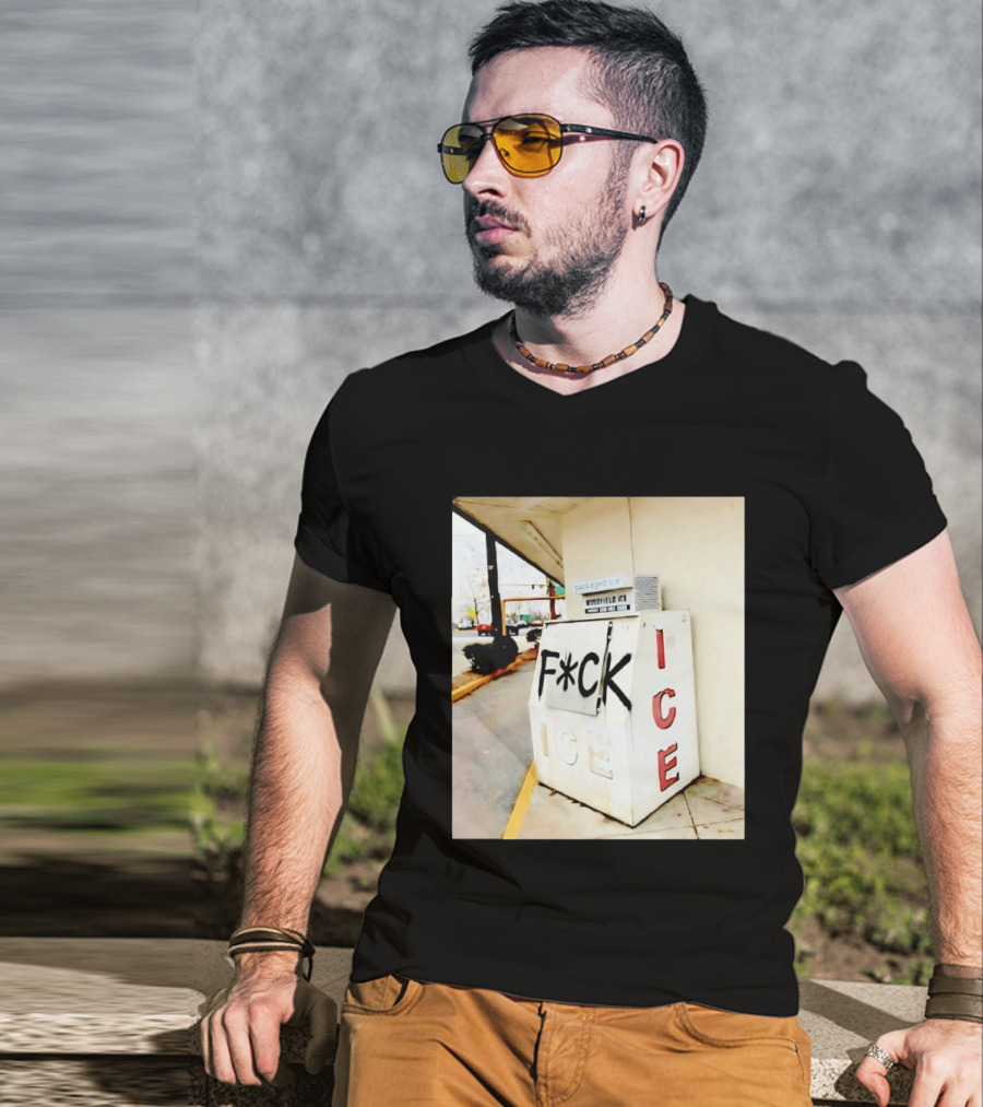 F*ck ICE Abolish ICE Message On Ice Bin T-Shirt