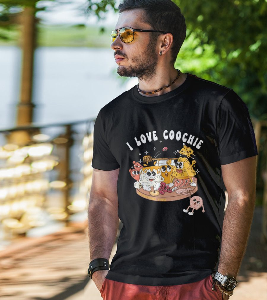 I Love Coochie The Rosenthals X DCCC Cheese Plate Cartoon Characters T-Shirt
