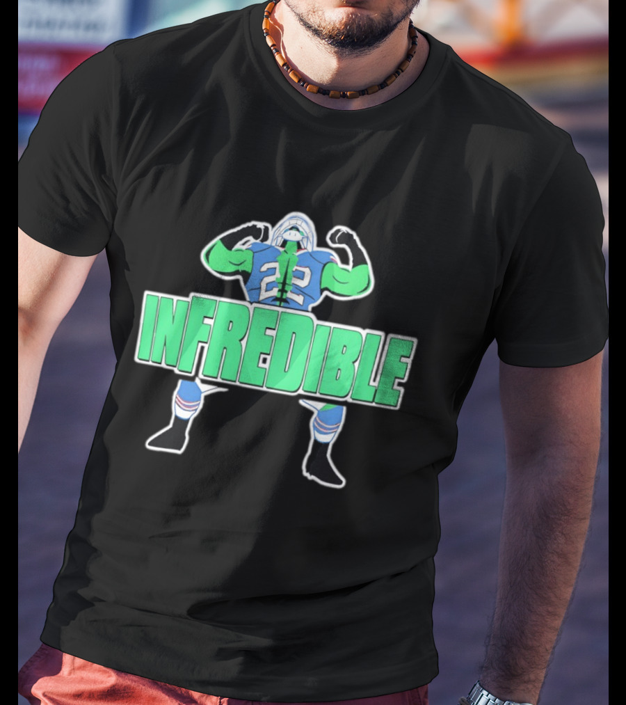 Infredible 22 Buffalo Bills Ray Davis Football Player Cartoon T-Shirt