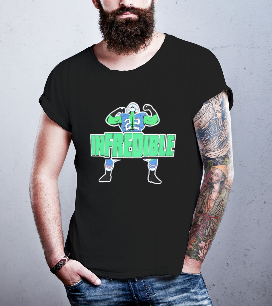 Infredible 22 Buffalo Bills Ray Davis Football Player Cartoon T-Shirt