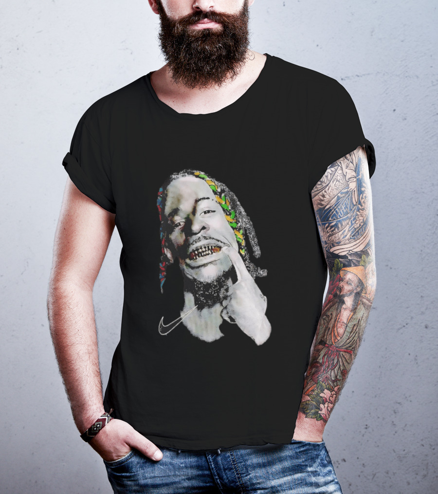 Ja Morant Max90 Nike Iconic Grills And Colorful Braids T-Shirt