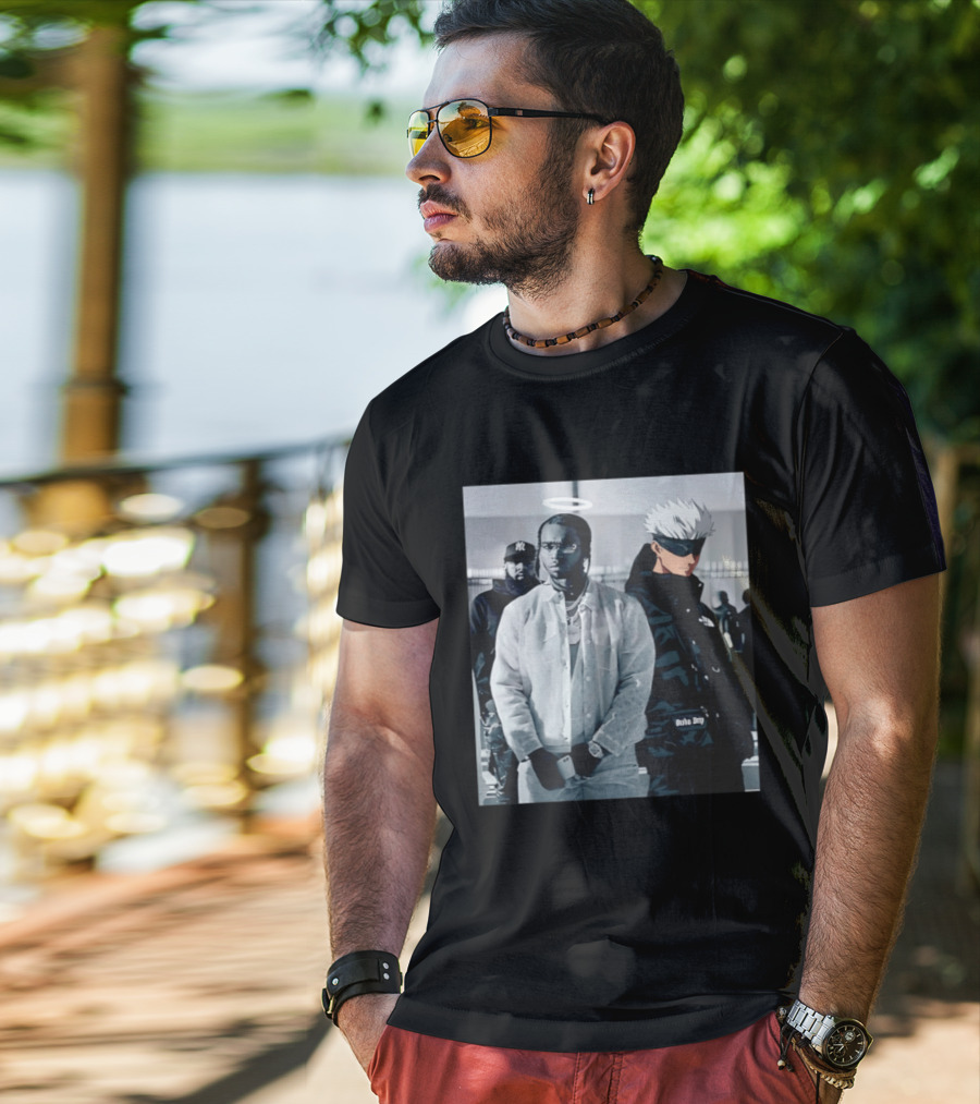 Jujutsu Kaisen Gojo Satoru Pop Smoke Collaboration T-Shirt