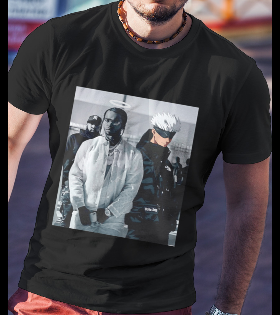 Jujutsu Kaisen Gojo Satoru Pop Smoke Collaboration T-Shirt