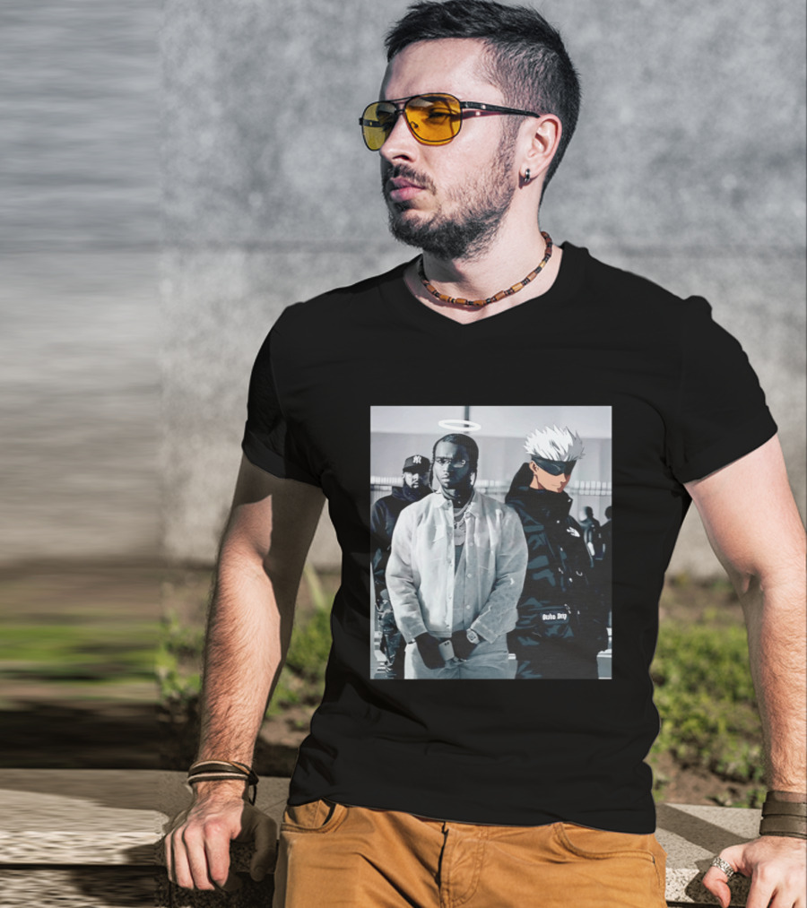 Jujutsu Kaisen Gojo Satoru Pop Smoke Collaboration T-Shirt