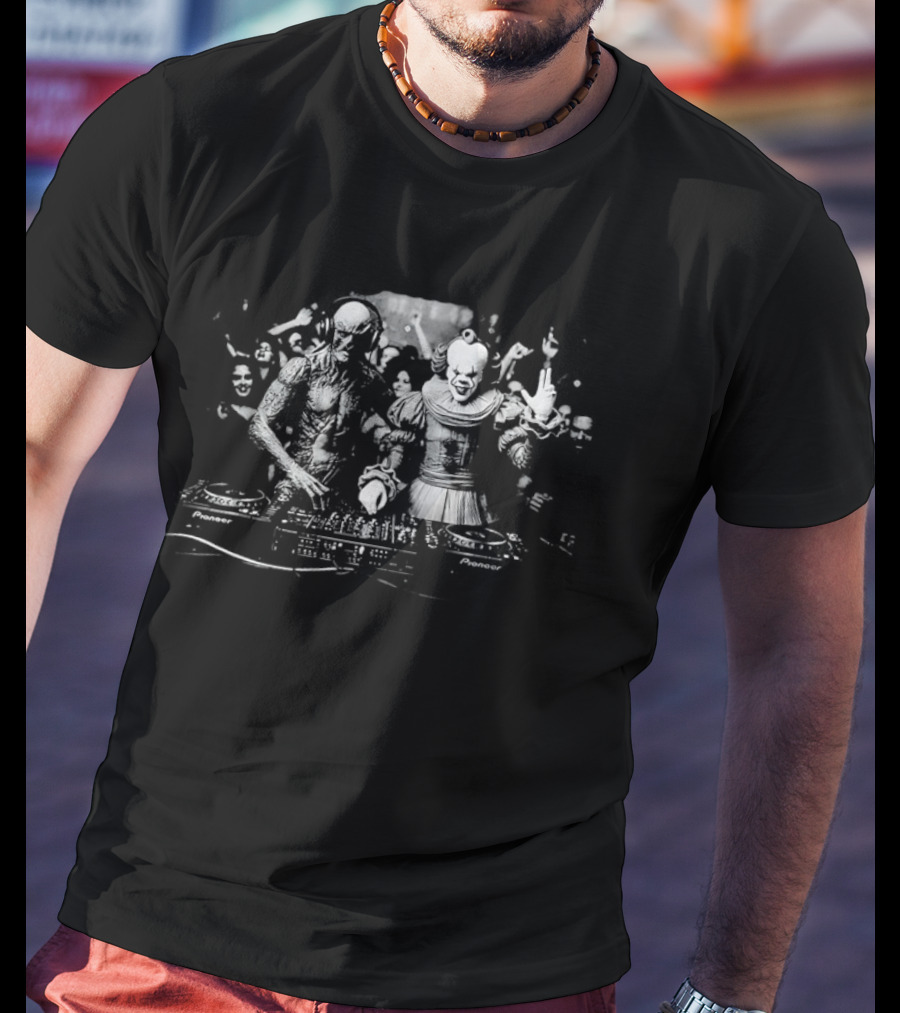 Pennywise Vecna Stranger Things DJ Party T-Shirt