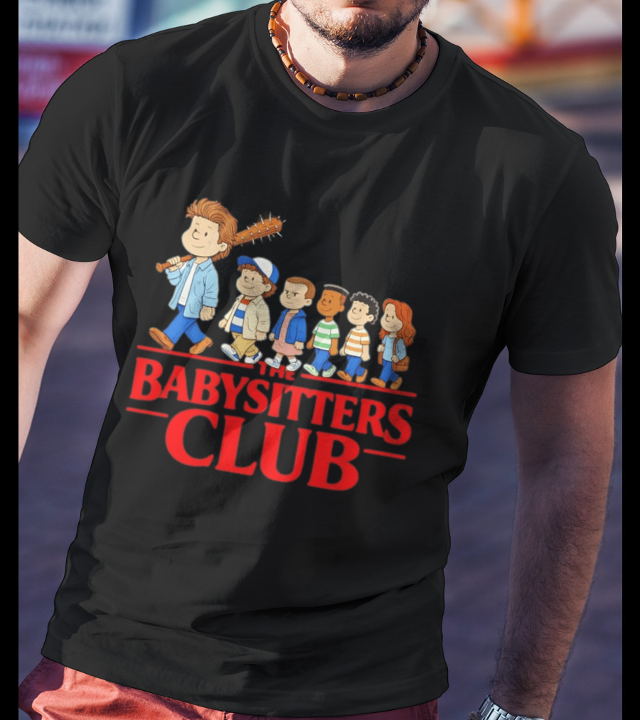 The Babysitters Club Stranger Things Mashup Characters Walking T-Shirt
