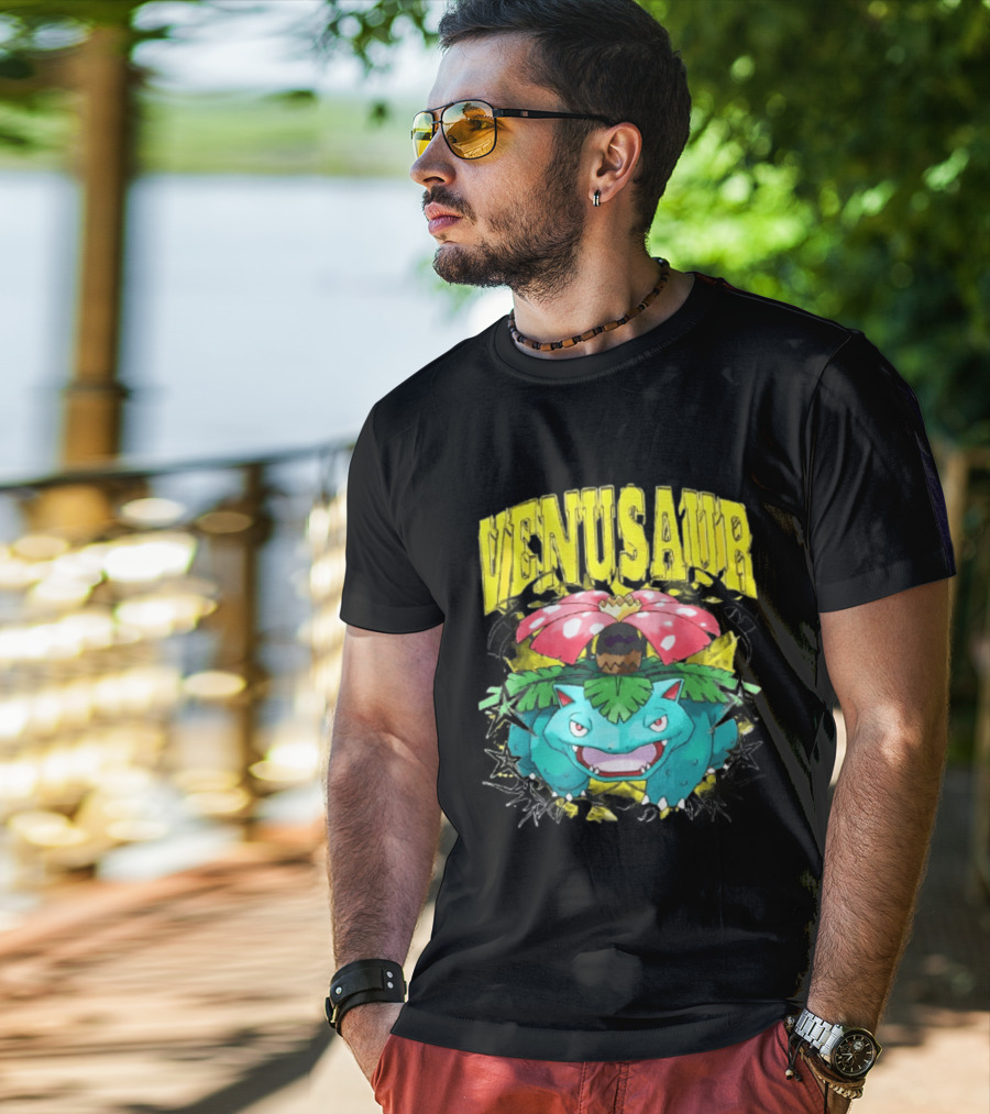 Venusaur Grass Poison Type Pokemon Anime T-Shirt