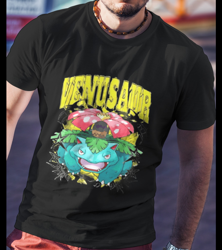 Venusaur Grass Poison Type Pokemon Anime T-Shirt