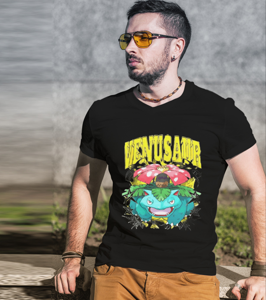 Venusaur Grass Poison Type Pokemon Anime T-Shirt