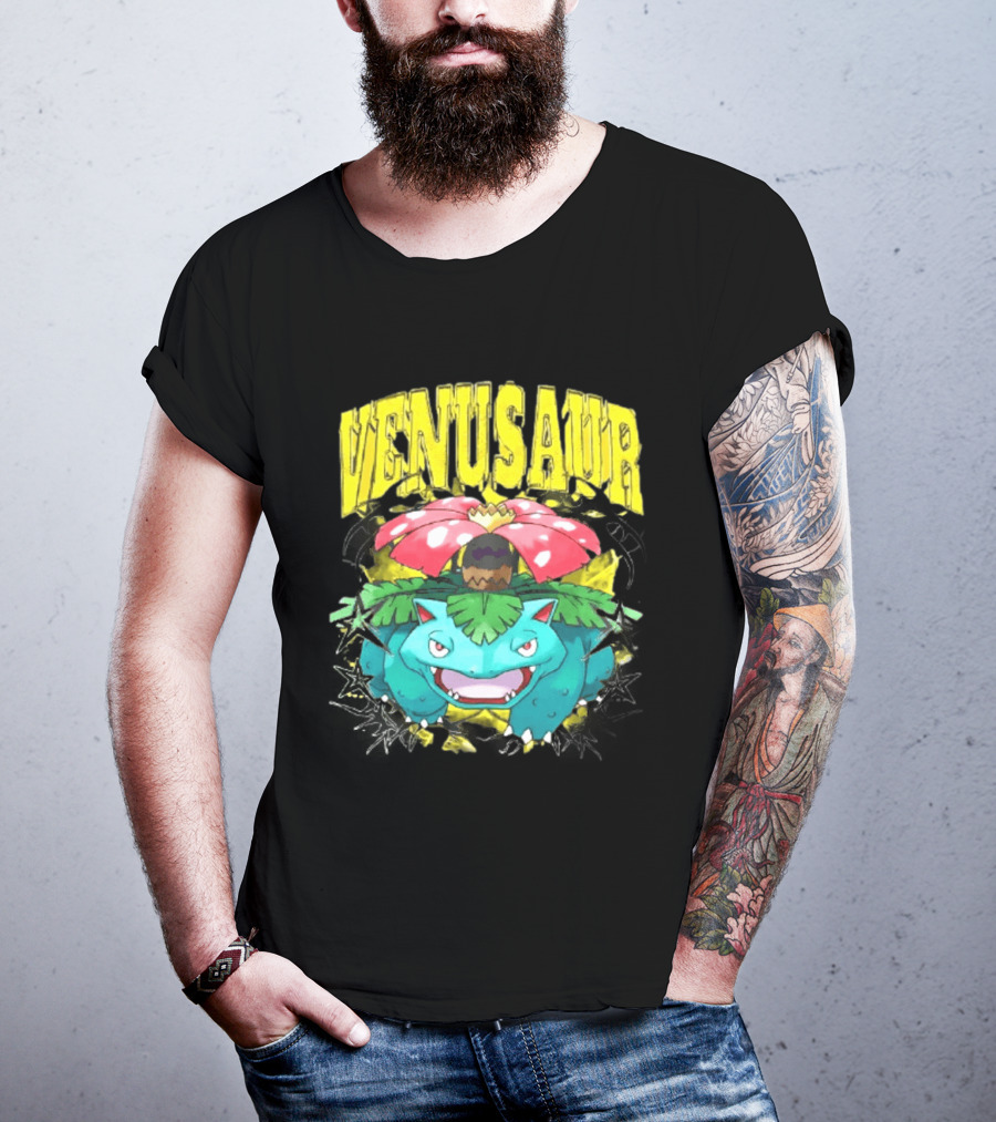 Venusaur Grass Poison Type Pokemon Anime T-Shirt