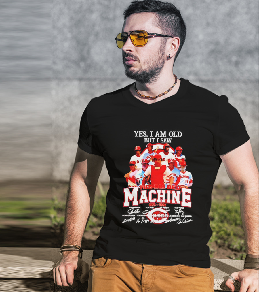 Cincinnati Reds Legendary Players The Big Red Machine 1975 To 1976 T-Shirt