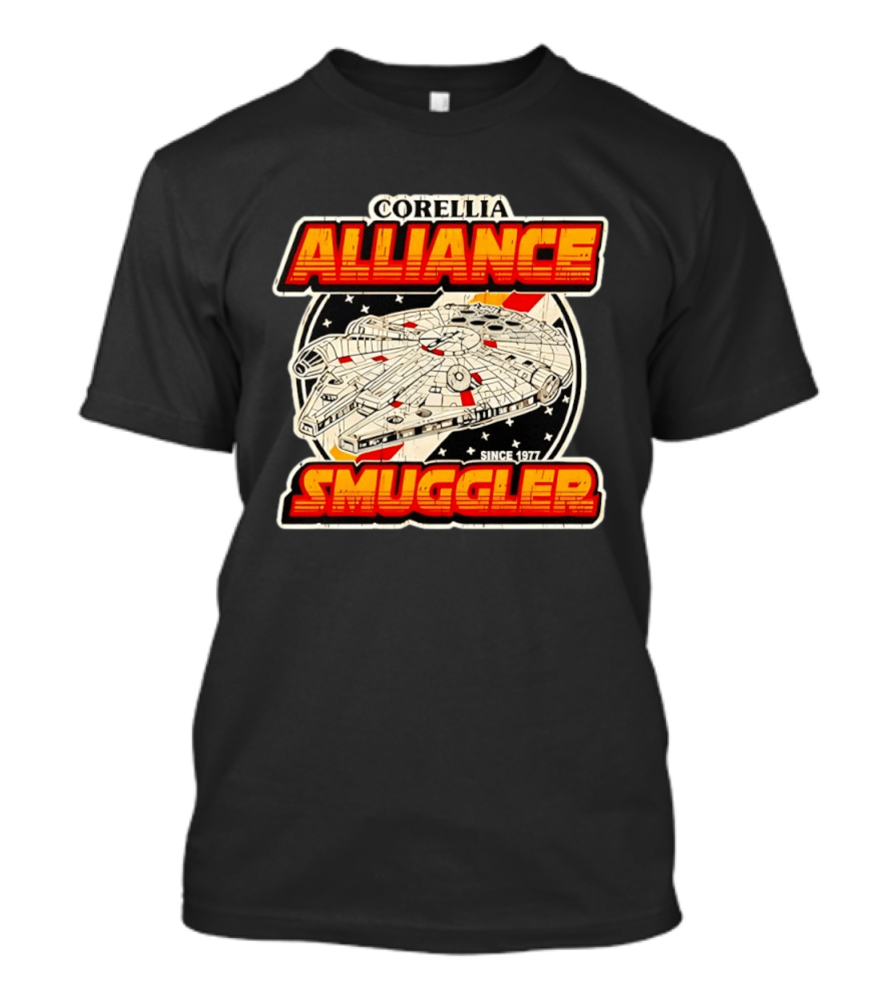 Corellia Alliance S Gler Since 1977 Star Wars Millennium Falcon T-Shirt