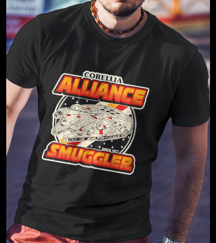 Corellia Alliance S Gler Since 1977 Star Wars Millennium Falcon T-Shirt