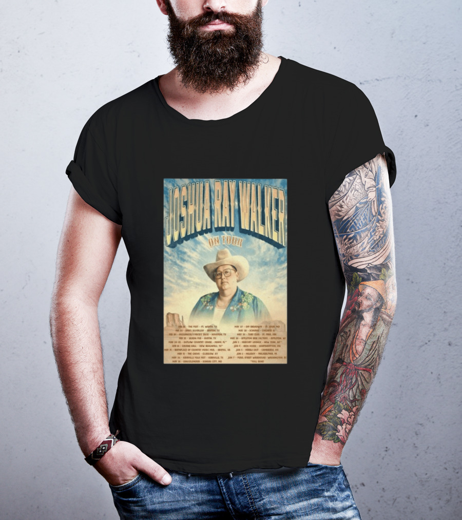 Joshua Ray Walker 2026 Tour Dates Off Broadway St. Louis Mystic Boise Mercury Lounge Tulsa T-Shirt