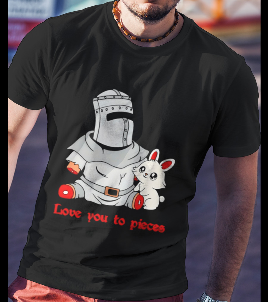 Knight With Amputated Limbs And Bunny Love You To Pieces T-Shirt