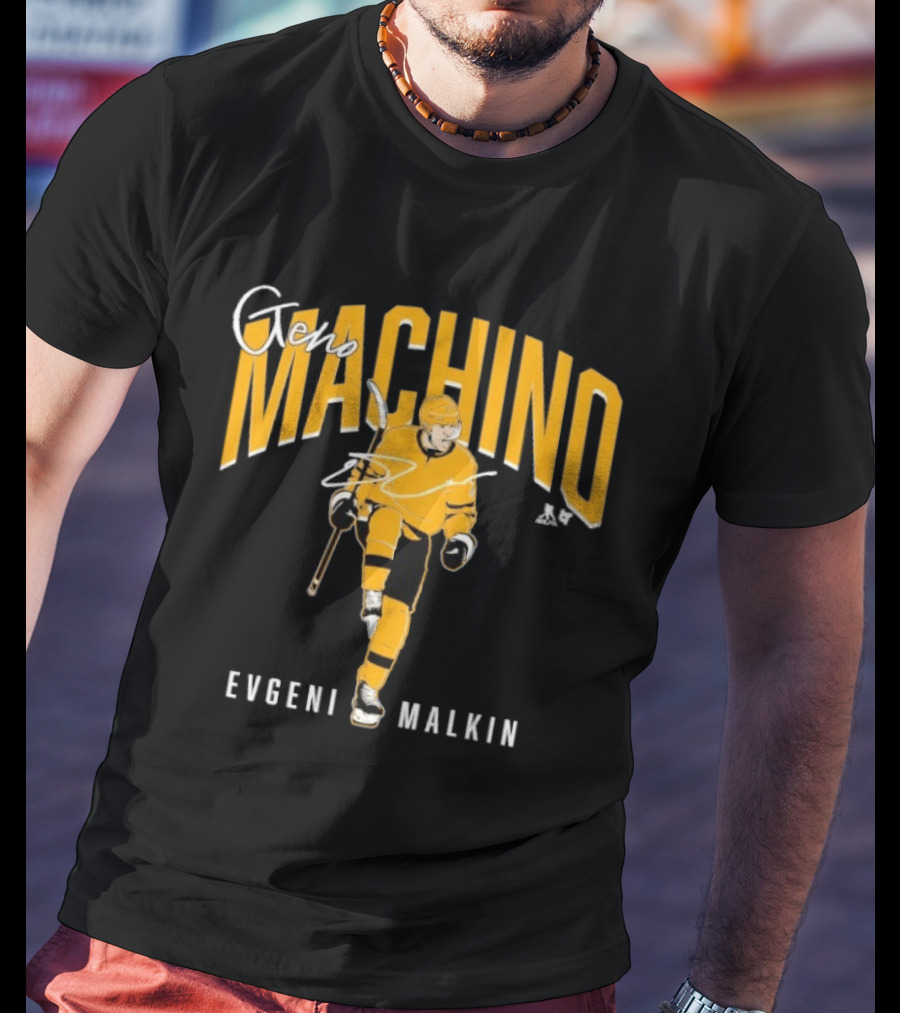 Evgeni Malkin Geno Machino Hockey Player T-Shirt
