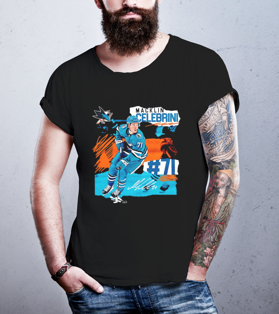 Macklin Celebrini San Jose Sharks Hockey 71 T-Shirt