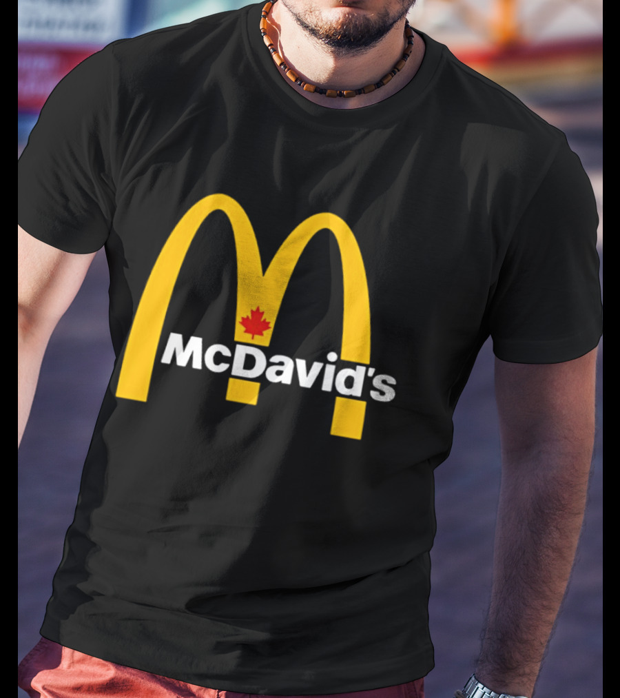 McDavid's McDonald's Canada Maple Leaf Arch T-Shirt