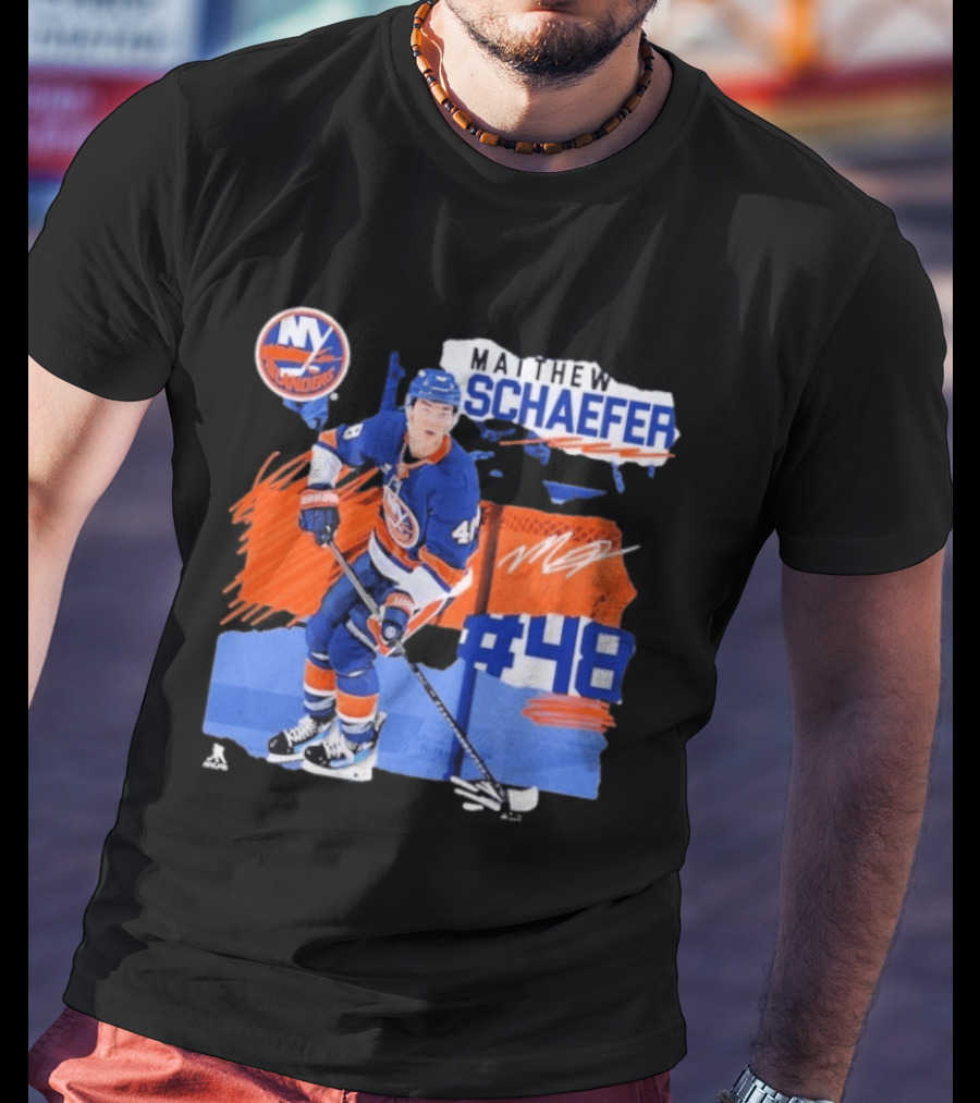 New York Islanders Matthew Schaefer 48 Fresh Ice T-Shirt