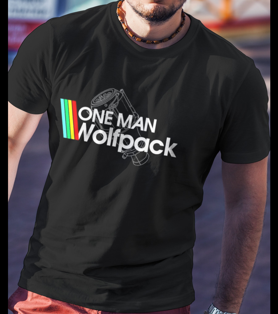 One Man Wolfpack Arc Raiders Vintage White Line T-Shirt