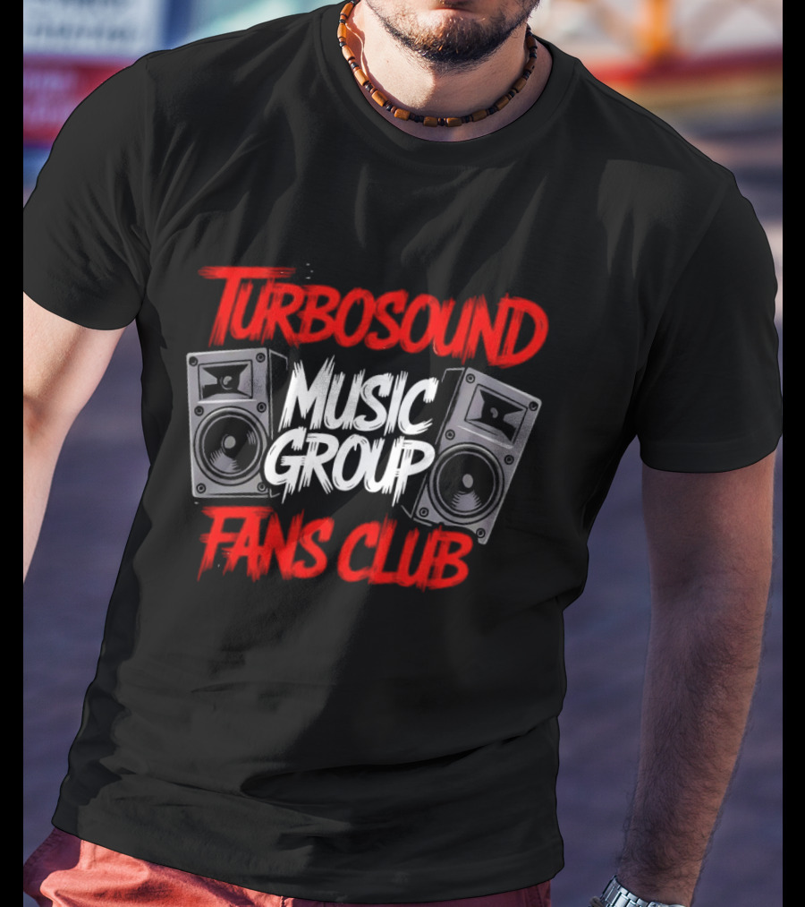 Turbosound Music Group Fans Club Speakers Retro Vibe T-Shirt