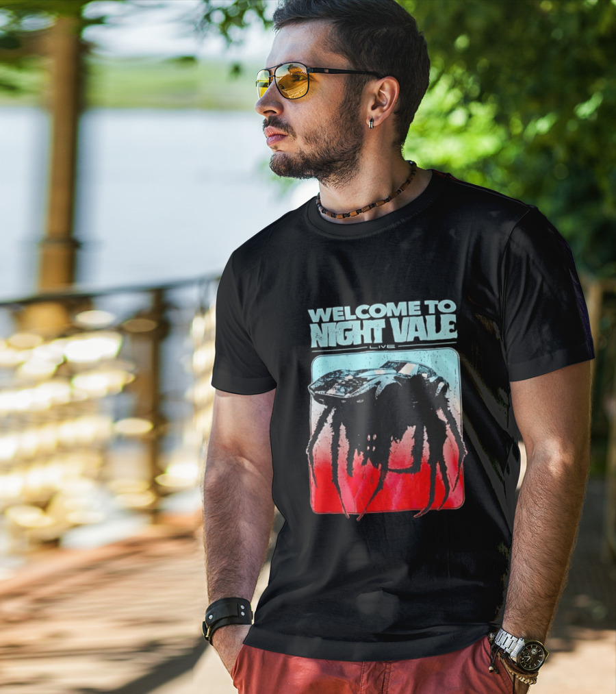 Welcome To Night Vale Live Giant Spider UFO T-Shirt