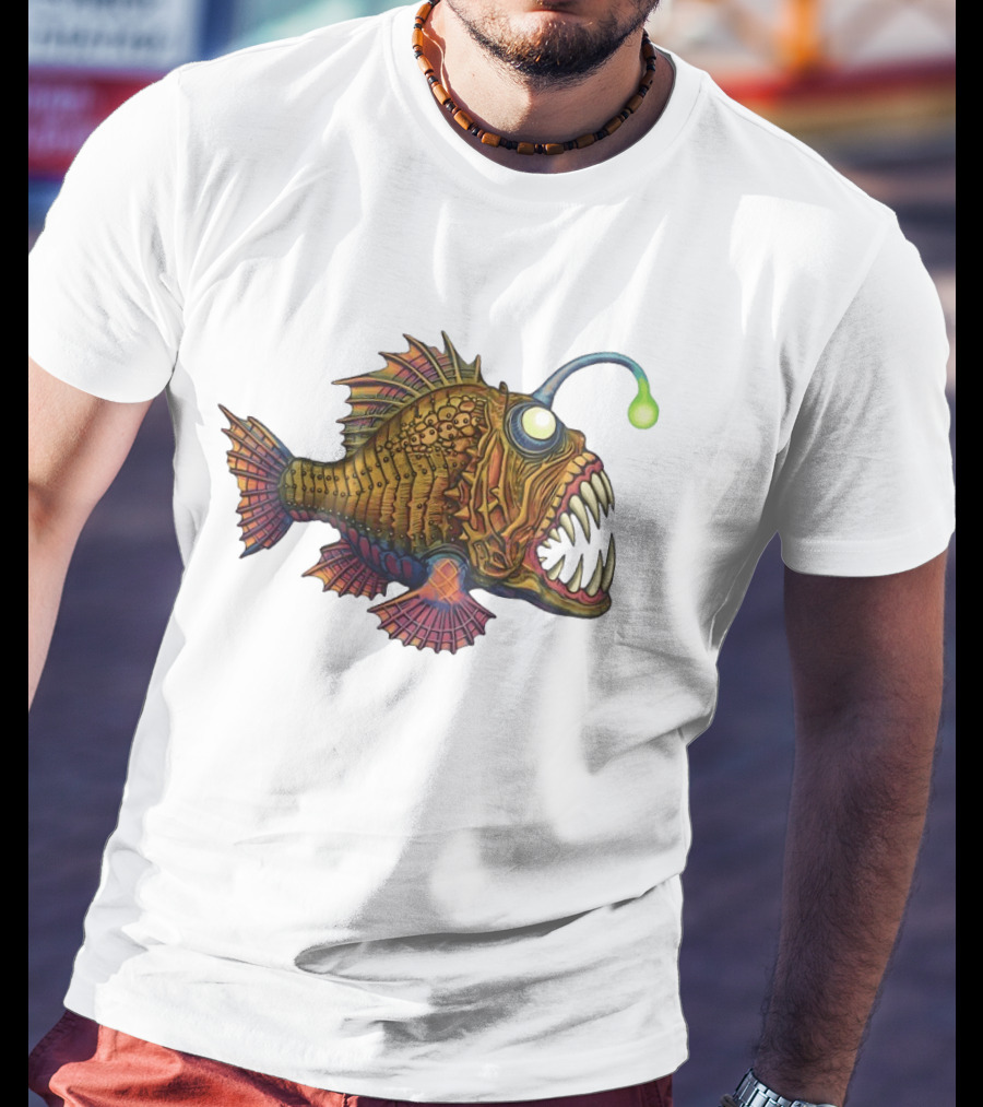 Anglerfish Deep Sea Monster Bright Lure T-Shirt