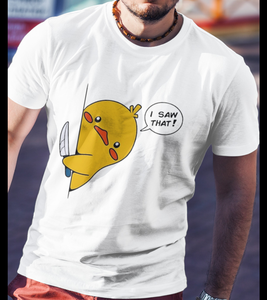 Baby Duck Holding Knife I Saw That Humorous Cartoon Scene T-Shirt