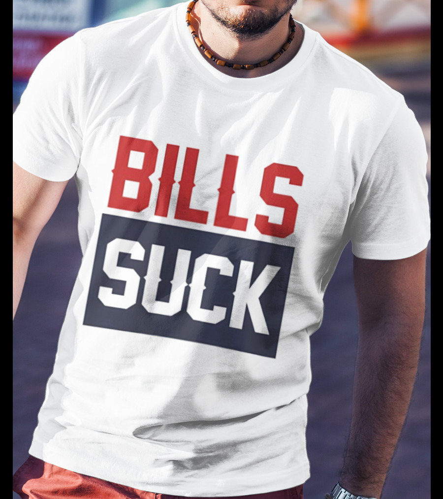 New England Patriots Rivalry Bills Suck Fan Gear T-Shirt