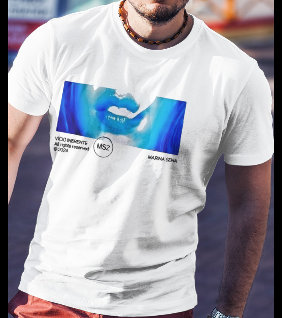 Marina Sena Vicio Inerente Ms2 Blue Lips T-Shirt