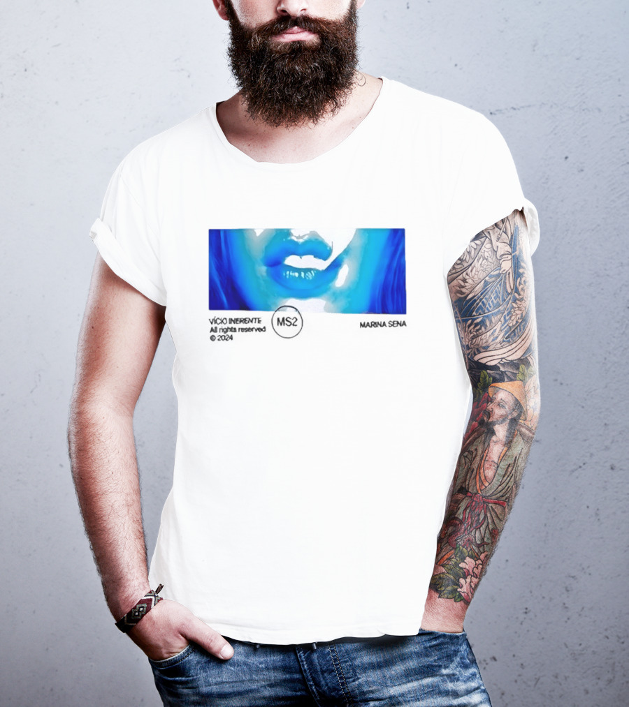 Marina Sena Vicio Inerente Ms2 Blue Lips T-Shirt