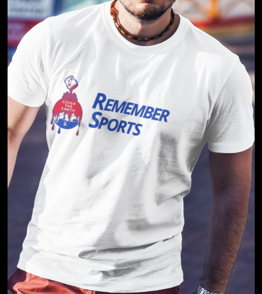 Remember Sports Cover The Earth Paint Bucket T-Shirt