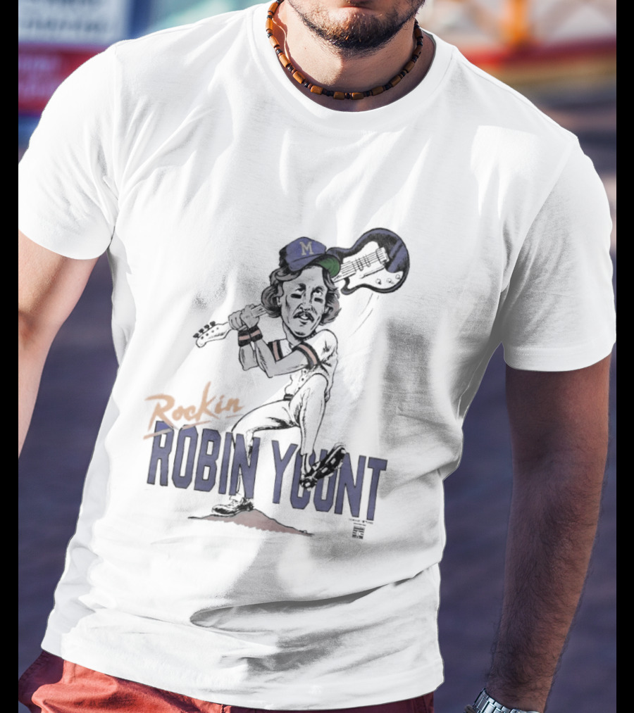 Rockin' Robin Yount Milwaukee Brewers Baseball Legend T-Shirt