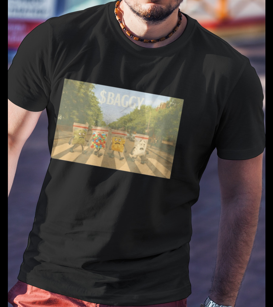 Baggy Weed Candy Snack Heroin Walking Abbey Road T-Shirt