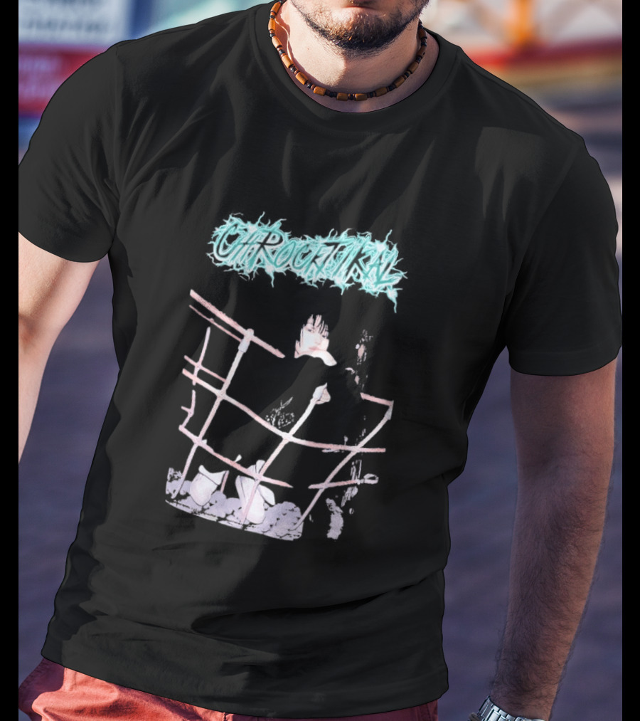 ChRocktikal Band Neon Style Abstract Art With Unique Pink Structure T-Shirt