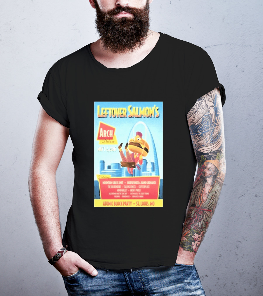 Leftover Salmon Arch Deluxe May 2026 Atomic Block Party St. Louis MO Featuring Mountain Grass Unit T-Shirt