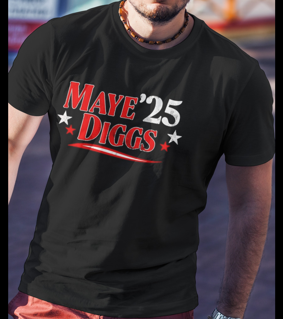 Maye Diggs '25 New England Patriots Stars Stripes T-Shirt