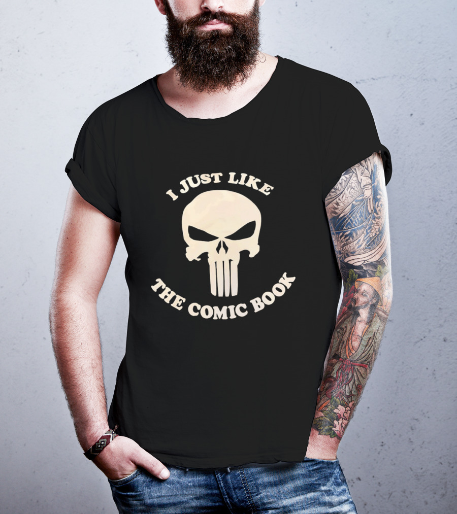 I Just Like The Comic Book Skull Fan T-Shirt