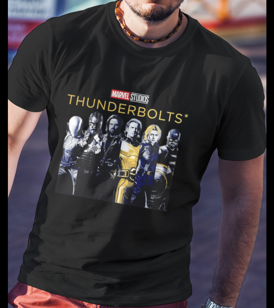 Marvel Studios Thunderbolts Superhero Ensemble T-Shirt