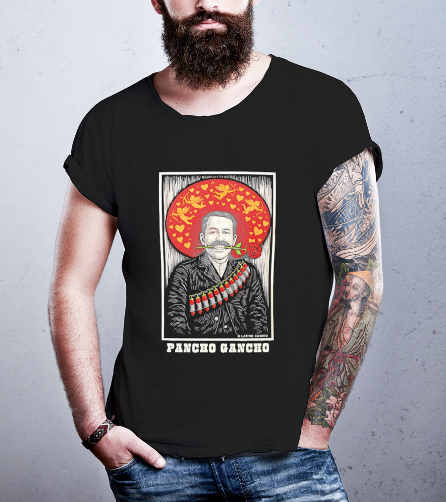 Emiliano Zapata Rose Image Latino Comics Pancho Gancho T-Shirt