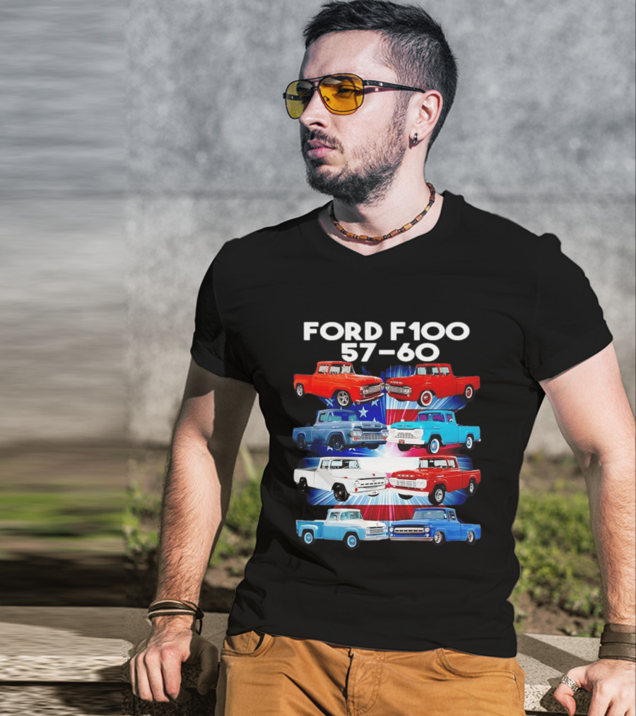 Ford F100 57 60 Classic American Pickup Truck Collection T-Shirt