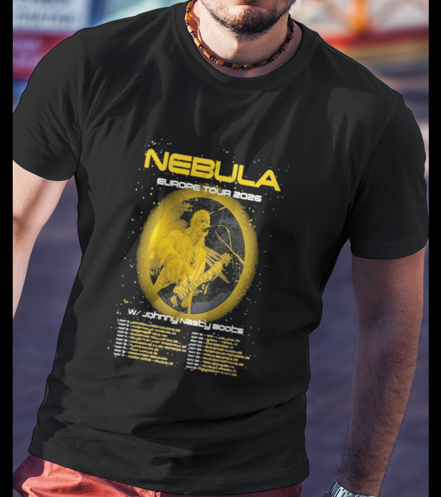 Nebula Europe Tour 2026 Concert Dates And Locations T-Shirt