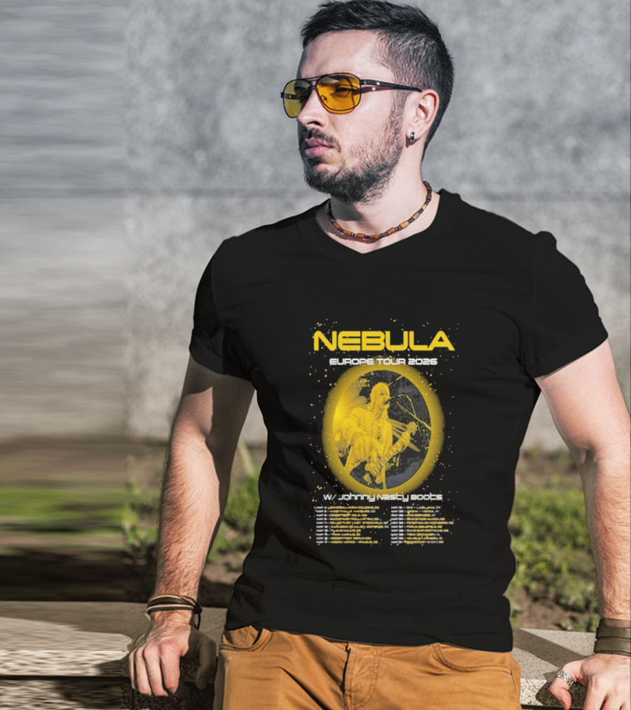 Nebula Europe Tour 2026 Concert Dates And Locations T-Shirt