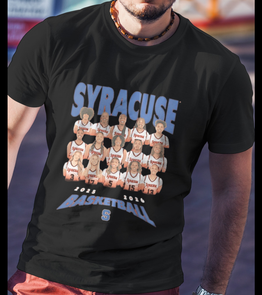 Syracuse Basketball 2025 2026 Women's Team Collage T-Shirt